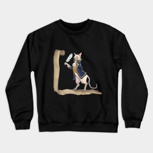 Professor Cat Crewneck Sweatshirt